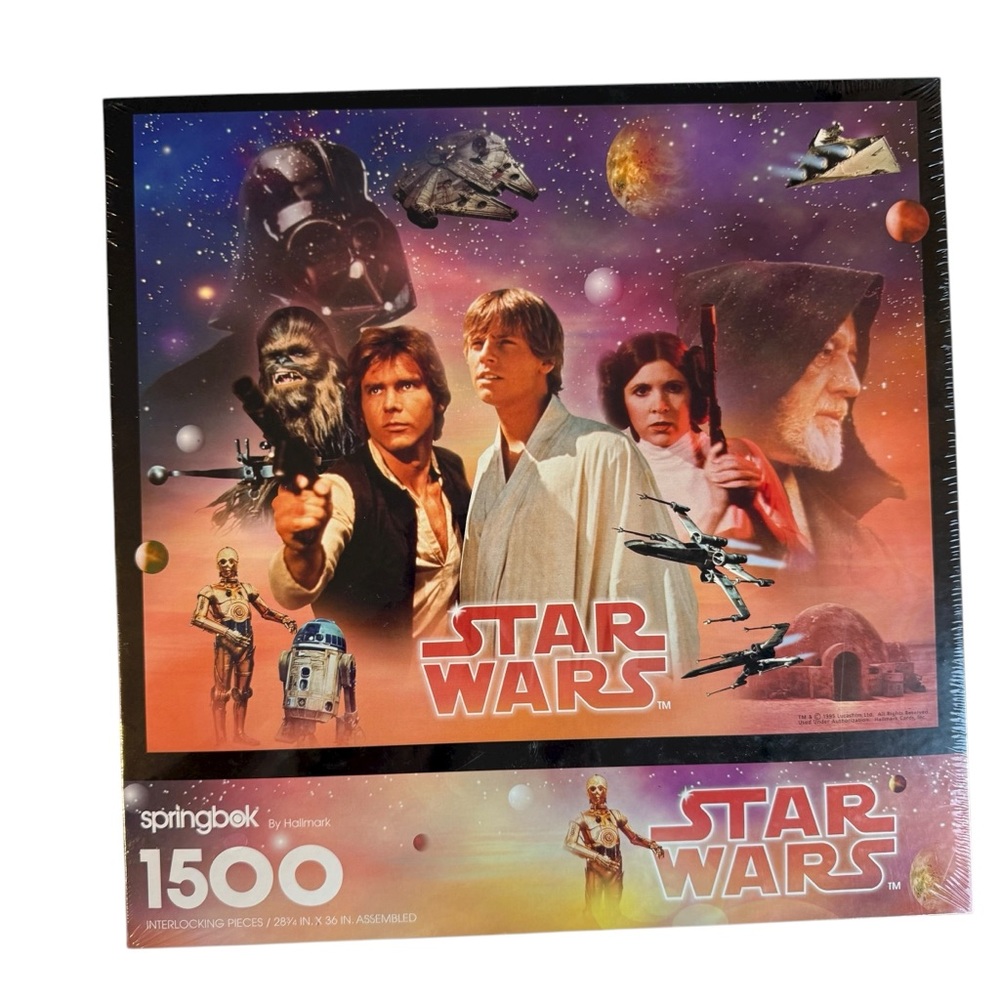 Vintage New Star Wars 1500 piece Sealed jigsaw puzzle by Springbok Perfect